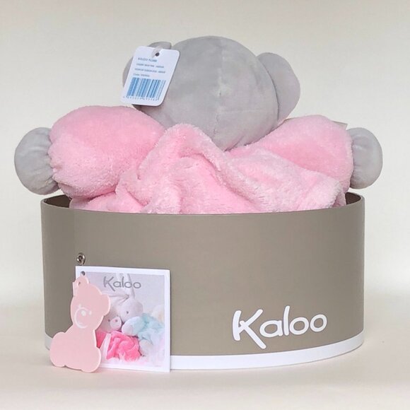 Kaloo Brand New Bear Pink-Medium Chubby Plush Stuffed Animal - Picture 6 of 12